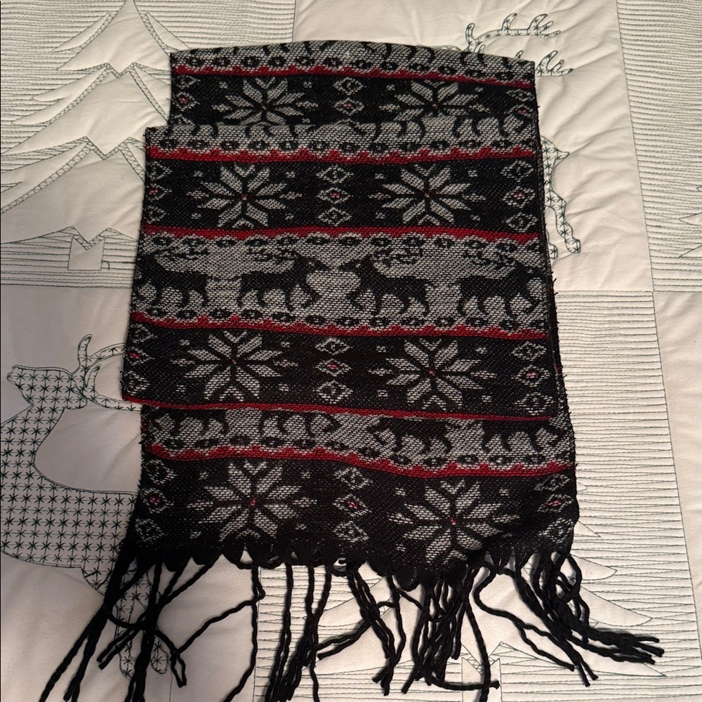 Festive Holiday Scarf-74”x10”